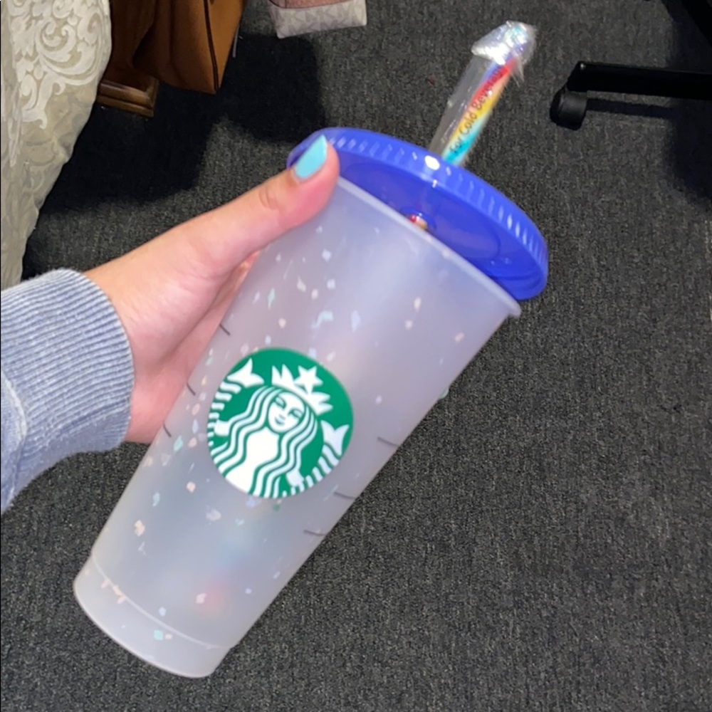 Starbucks confetti cup